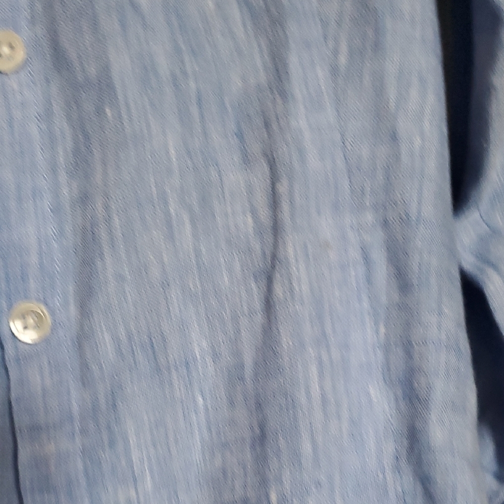 J. Jill Light Blue Casual Button Down Shirt - Picture 7 of 9